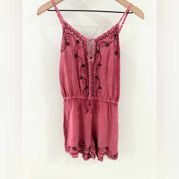 Beach By Exist Boho Romper Purple Size Medium - Picture 3 of 4